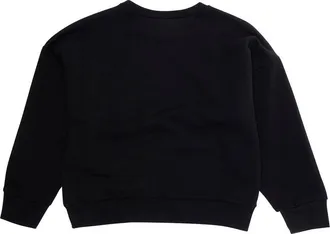 N&deg;21 Girls Crewneck Sweatshirt Black Cotton Hoods & Sweatshirts