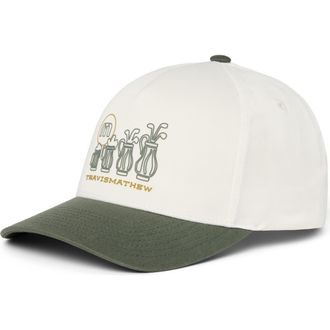 Travis Mathew Beerly Beloved Snapback Baseball Cap in Off-White at Nordstrom