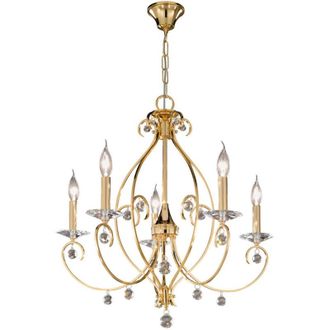 Kolarz Carat Candelabros De Cristal Con Varios Brazos, 5 Luces, 24 Dorados - Kolarz