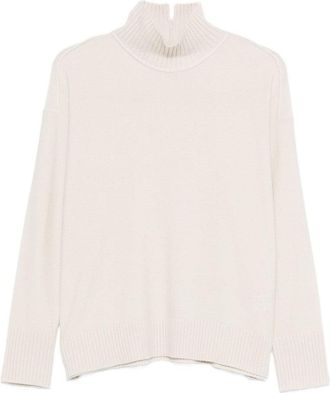 Antonelli Ribbed Mock Neck Panna Sweater