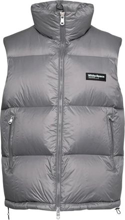 White:Space Waistcoats, male, Gray, M, Grey Padded Vest Wind Resistant