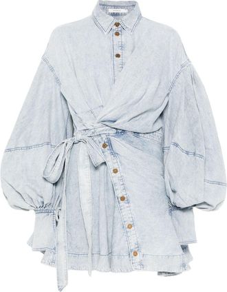 Zimmermann Rebellion Denim-Minikleid