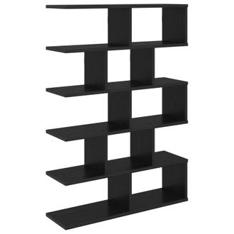 vidaXL Estante De Pared Roble Negro 70 X 20 X 100 Cm Vidaxl