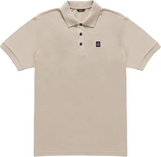 RefrigiWear Basis Polo met Kleurcontrasten - Heren - Polos - Beige - S - Katoen - Tops