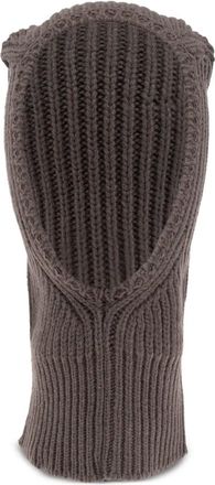 Rick Owens Passamontagna in lana a coste - Toni neutri