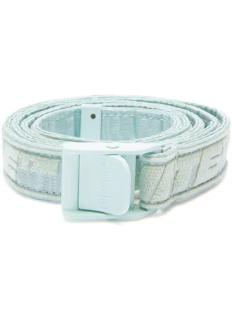Off-white Industrial logo belt - women - Viscose - One Size - Blue