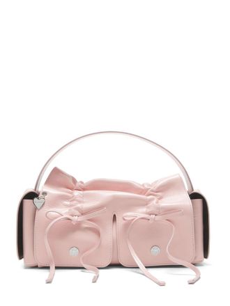 Acne Studios leather tote bag - women - Calf Leather/Polyester/Polyurethane - One Size - Pink