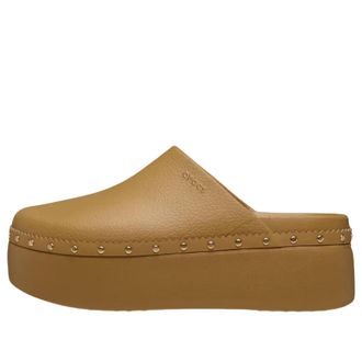 Crocs (WMNS) Crocs Dylan Platform Studded Clog Umber 212355-2HI