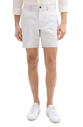 Theory Zaine Cotton Blend Shorts in Fog at Nordstrom, Size 38
