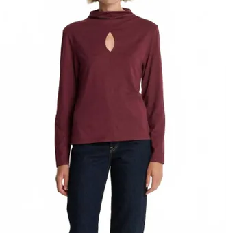 Nation Ltd Naomi Keyhole Tee In Port