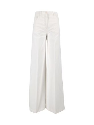 Aspesi High-Waist Minimalist Wide-Leg Pants