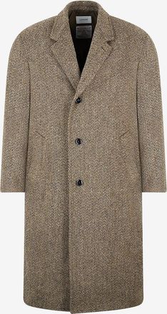 Christophe Lemaire Oversize-Mantel aus Fischgr&auml;t-Tweed Chesterfield