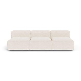 Sia Home Sof&aacute; modular 4-5 plazas terciopelo chenilla crema