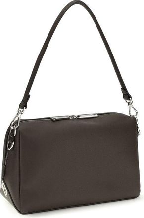 Fendi Mens Brown Calf Leather Bos Taurus Shoulder Bag