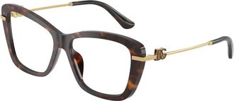 Dolce & Gabbana Glasses, female, Brown, Size: 55 MM Occhiali da vista