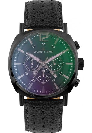 Jacques Lemans 1-1645N Mens Lugano Watch - Black - One Size