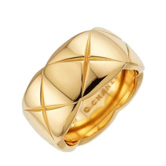 Chanel Matelasse Yellow Band Ring (Pre-Owned)