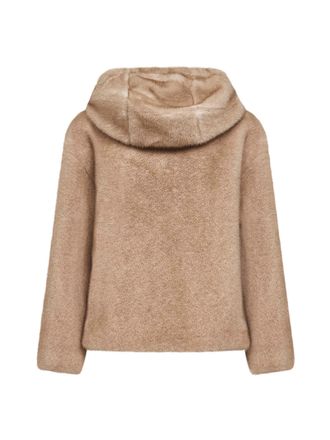 Herno Mink-Effect Faux Fur Jacket - Beige