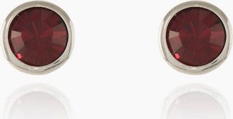 Cachet London Womens Cachet London Thisbe Silver Siam Earrings - Red/Red