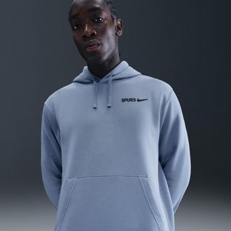 Nike Tottenham Hotspur Club Nike Mens Soccer Fleece Pullover Hoodie in Blue | HQ6341-493