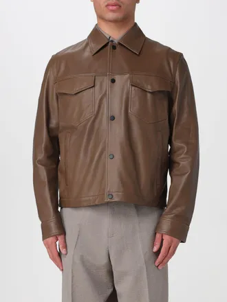 Emporio Armani Giacca camicia in pelle