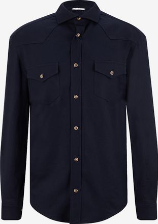 Marco Pescarolo Hemd mit Cutaway-Kragen