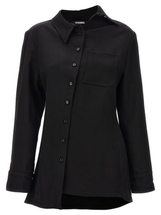 Jacquemus La Chemise Pablo Camicie Nero-Donna