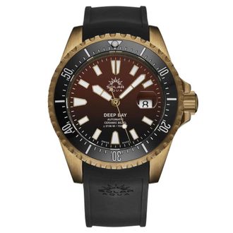 Solar Aqua Deep Bay Automatic Brown Dial Mens Watch SA0030.0003
