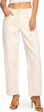 Ramy Brook Nadia Straight Leg Jeans in White at Nordstrom, Size 26
