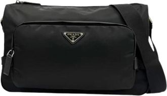 Prada Pre-owned Crossbody Bag - Dames - Vintage Schoudertas - Zwart - ONE Size - Leer - Vintage