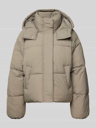Only Boxy Fit Steppjacke mit Kapuze Modell HOPE in Beige, Gr&ouml;&szlig;e XL