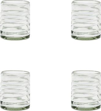 10 Strawberry Street Set Of 4 Meridia Mexican Glassware Dofs
