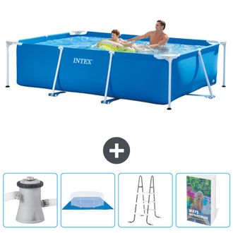 Intex Piscina Con Estructura Rectangular - 260x160x65 Cm - 7-piezas Scb122