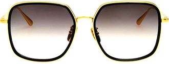 Linda Farrow LFL1581 C4 Womens Sunglasses Gold Size 56