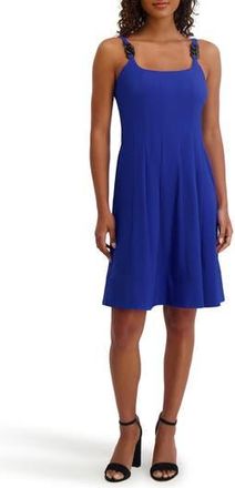 Kensie Chain Strap Fit & Flare Dress in Cobalt at Nordstrom Rack, Size 10