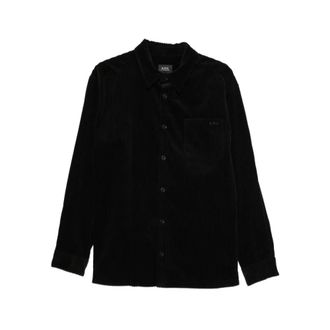 A.P.C. Corduroy Overshirt - Heren - Zomerjassen - Zwart - XL - Katoen - Jassen