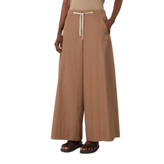 Max Mara Wide Trousers, female, Brown, Size: 2XS Dresspants