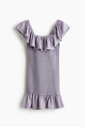 H&M Flounced Off-the-shoulder Dress in Light Purple at Nordstrom, Size Xx-Large