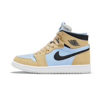 Nike Jordan 1 Zoom Cmft Psychic Blue - unisex - Sport - Beige - Maat: 40 EU Leer