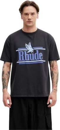 Rhude Hombre, Camisetas, Negro, Talla: L