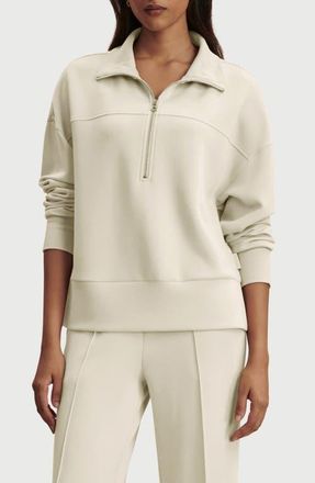 Varley Kayleight Half Zip Sweatshirt in Pristine at Nordstrom, Size X-Large