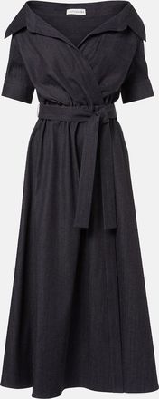 Altuzarra Lydia wrapped denim midi dress