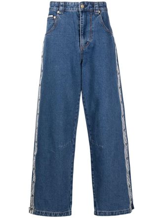 Eytys Titan wide-leg jeans - men - Cotton/Cupro/Polyester - 30 - Blue