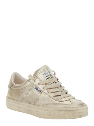 Golden Goose Womens Sneakers Soul-Star Metallic Goat Leather Trainers