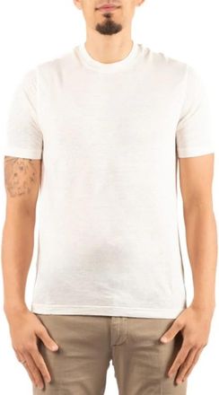 FILIPPO DE LAURENTIIS Jerlin T-shirt - Heren - T-shirts - Beige - 2XL - Linnen - Tops