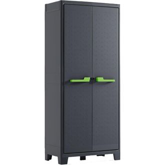 Keter Armario Para Exterior Moby Alto Resina Resistente Uv Y Lluvia (ipx3) Balc&oacute;n, Terraza, Jard&iacute;n T&uuml;v Cerradura 80x44x182 Wxdxh Cm - Keter