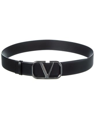 Valentino Vlogo Signature Leather Belt