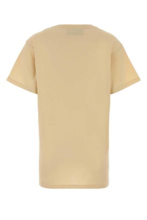 Valentino Garavani Womens Cream Cotton T-Shirt Betullanero T-shirts And Polos