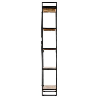 Berkfield Home Beautiful 5-Tier Bookcase 60x30x180 cm Solid Mango Wood in Brown | Size: 60 x 30 x 180 cm
