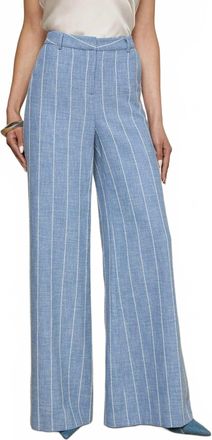 L'agence Pilar Wide Leg Pants In Sky Blue